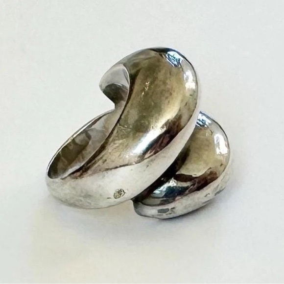 Vintage Modernist 925 Solid Sterling Silver 3D Ring “ James Avery VtG Tiffany “ - Picture 7 of 7